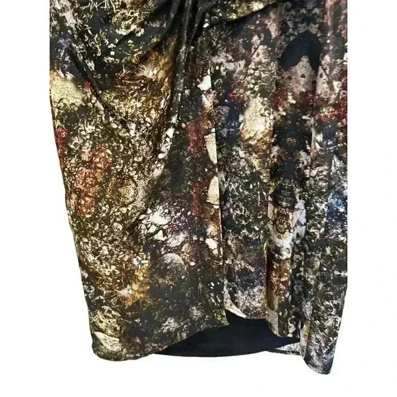 Helmut Lang Mini Brown and Black Silk Blend Dress Size 4, Pre-Owned. - Picture 2 of 8